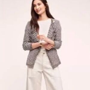 Angel of the North Tipperary Women's Gray Textured Sweater jacket small